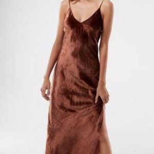 velvet maxi dress